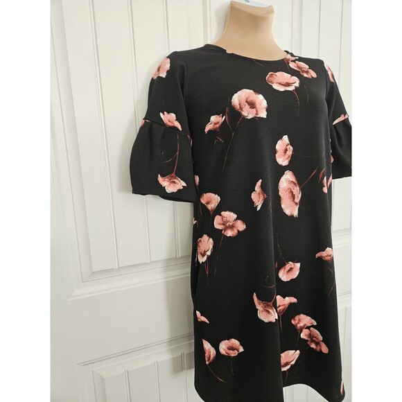 Agnes & Dora Floral Romance Adams Dress Nwt Sz S Black & Pink - Picture 2 of 13